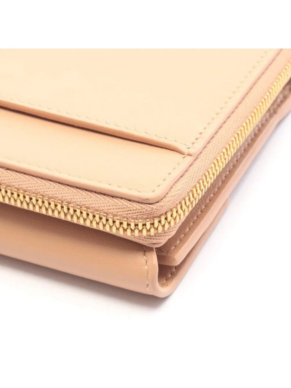Balenciaga Trifold Wallet Envelope Beige Leather